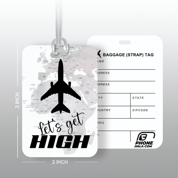 LET'S GET HIGH - Travel Tag