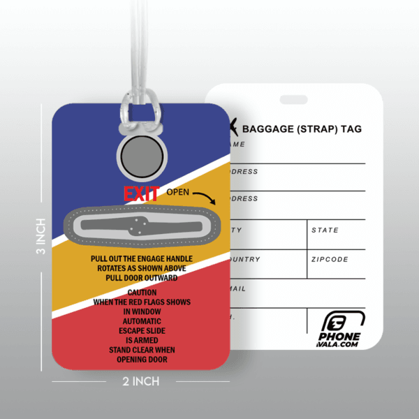 FLIGHT EXIT DOOR - Travel Tag