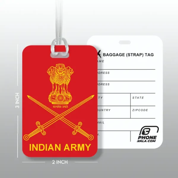 INDIAN ARMY - Travel Tag