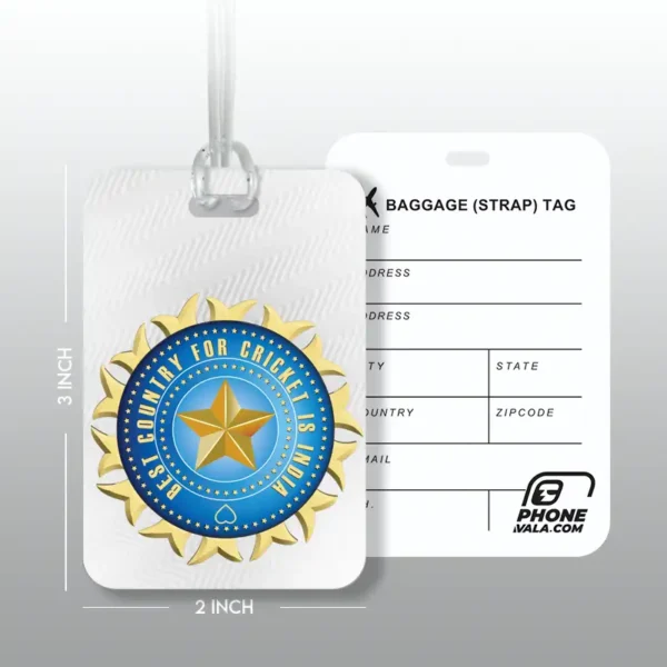 BCCI SYMBOL WHITE - Travel Tag